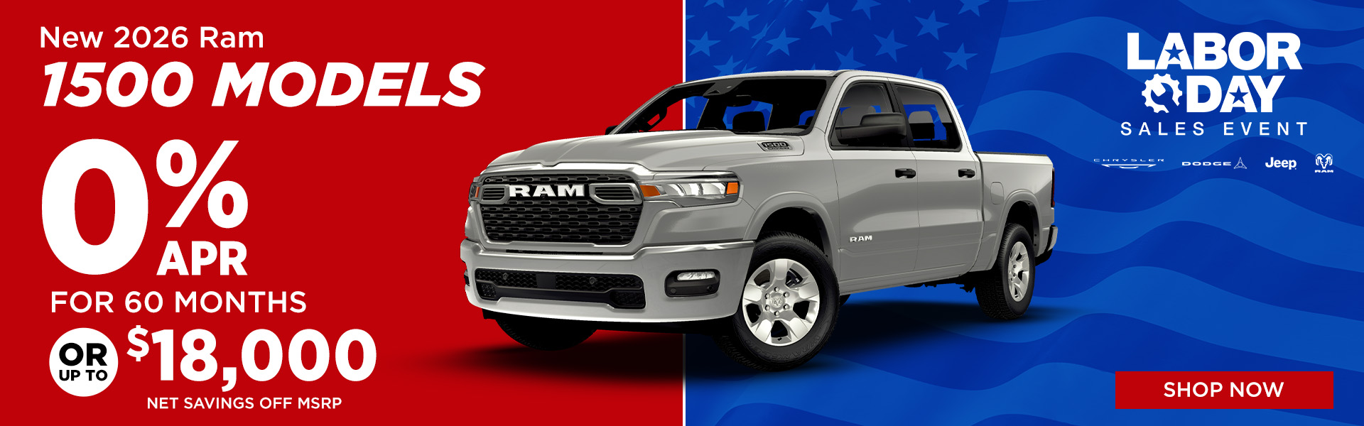 Select 2026 RAM 1500 Models